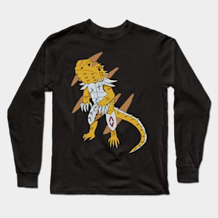 Bearded dragon warrior! Long Sleeve T-Shirt